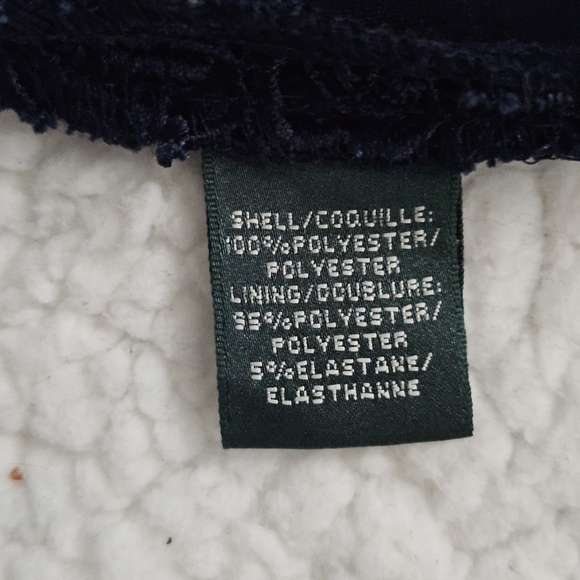 Lauren Ralph Lauren Evening Dress Lighthouse Navy Floral Lace Overlay Sz 16 - Picture 7 of 10